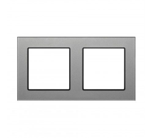 Рамка на 2 поста Arlight 43798 GLARE