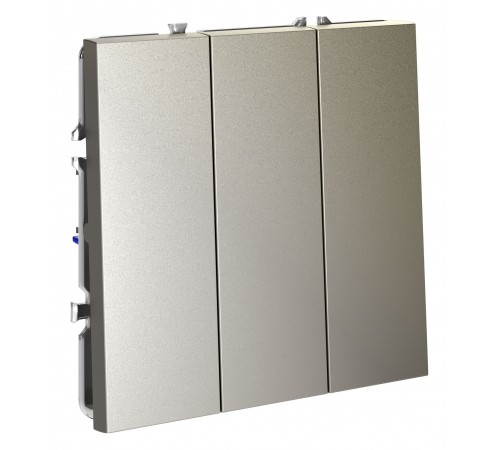 Выключатель трехклавишный без рамки Voltum VLS030104 S70