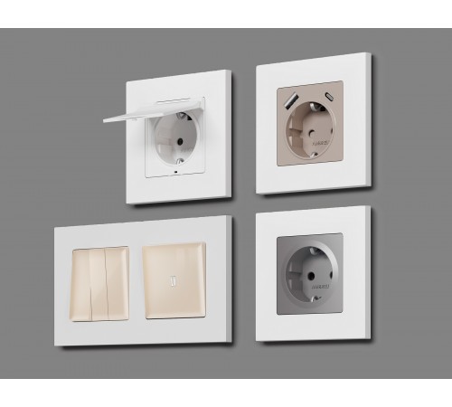 Рамка на 2 поста Ambrella Volt AF250122 Qubi