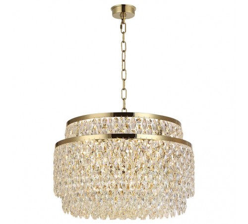 Подвесная люстра Newport 8530/60 C gold polished TIFFANY