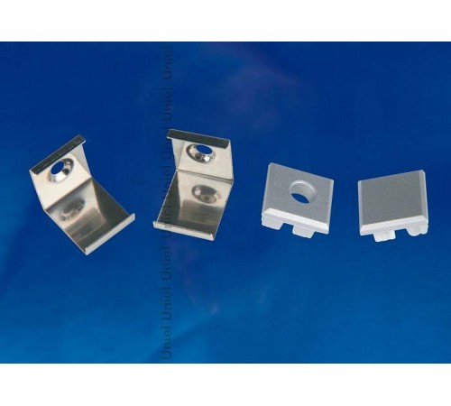 Набор заглушек и скоб для профиля Uniel UL-00000625 UFE-N05 SILVER A POLYBAG
