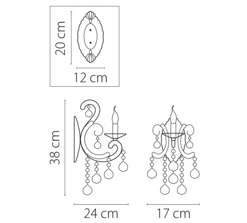 Бра Osgona 708614 Elegante