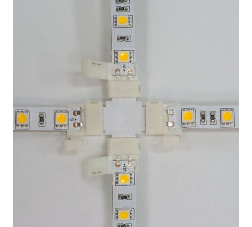 Соединитель лент X-образный жесткий Feron 23139