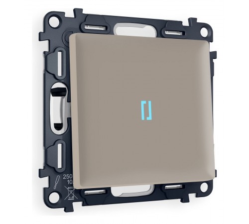 Выключатель одноклавишный с подсветкой без рамки Ambrella Volt MA362020 Quant
