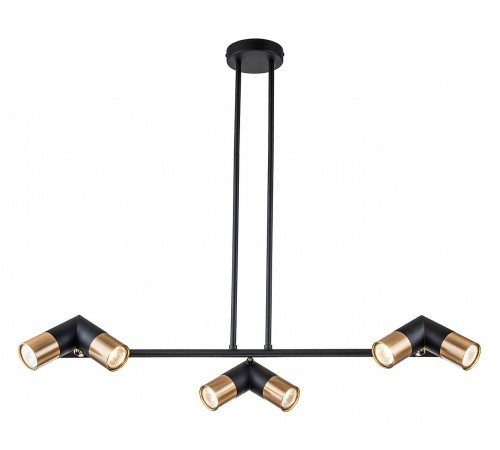 Люстра на штанге Indigo 11036/6R Black Doppio