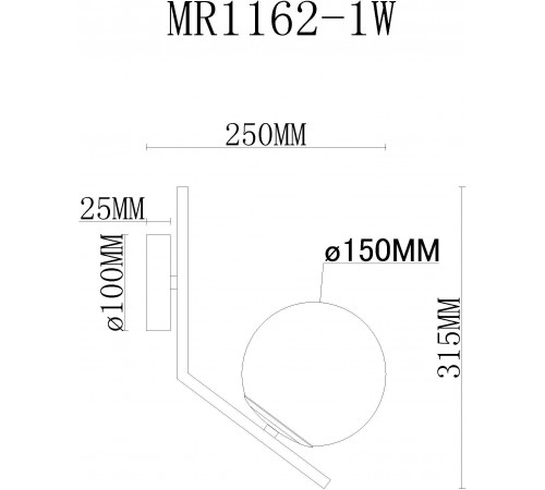 Бра MyFar MR1162-1W Pierre