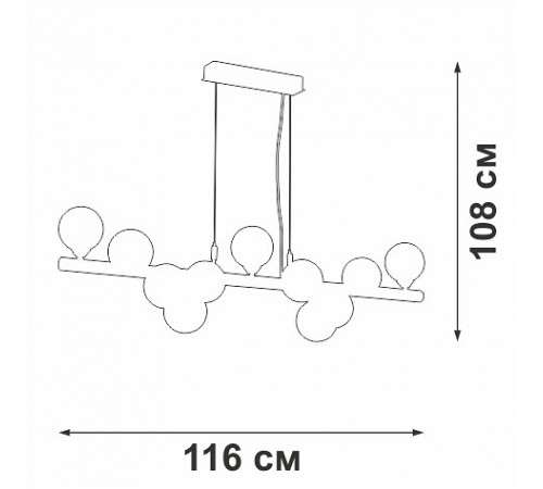 Подвесная люстра Vitaluce V49860-8/11S V49860