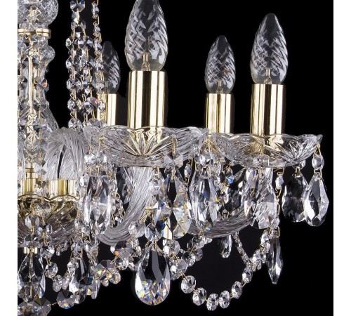 Подвесная люстра Bohemia Ivele Crystal 1402/8/195/G/tube 1402