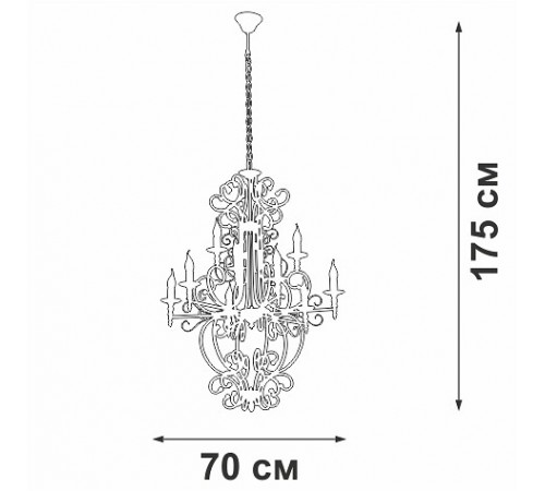 Подвесная люстра Vitaluce V1873-1/9 V1873
