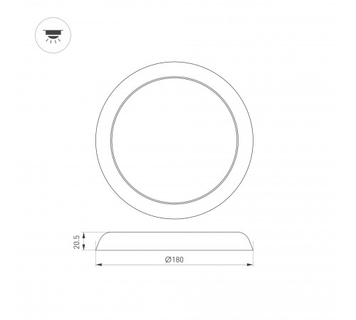Накладной светильник Arlight 034466 FIOKK