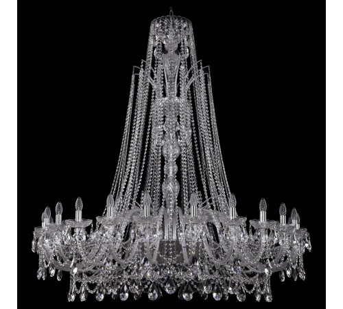 Подвесная люстра Bohemia Ivele Crystal 1411/24/530/XL-163/Ni 1411