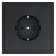 Розетка с заземлением и со шторкой, без рамки Voltum VLS040207 S70
