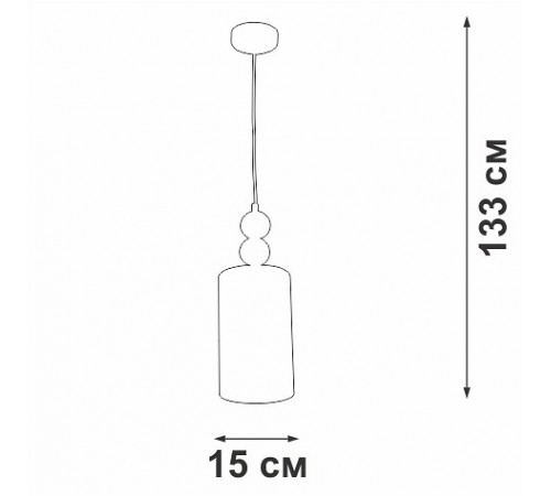 Подвесной светильник Vitaluce V2892-1/1S V2892