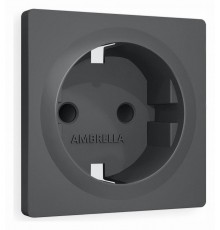 Накладка для розетки с заземлением и со шторками Ambrella Volt AP9070 Quant