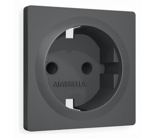 Накладка для розетки с заземлением и со шторками Ambrella Volt AP9070 Quant
