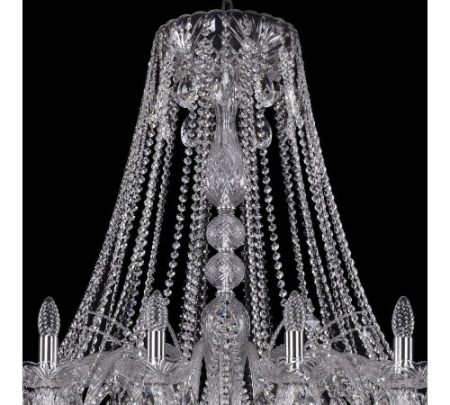 Подвесная люстра Bohemia Ivele Crystal 1411/24/530/Ni 1411