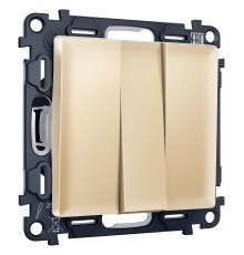 Выключатель трехклавишный без рамки Ambrella Volt MA605010 Quant