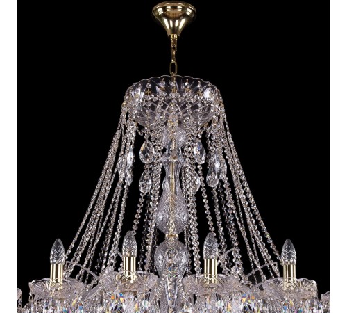 Подвесная люстра Bohemia Ivele Crystal 1411/24/530/G 1411