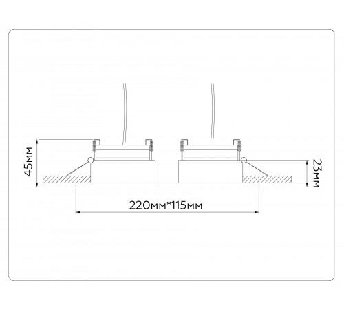 Встраиваемый светильник Ambrella Light TN51919 TN