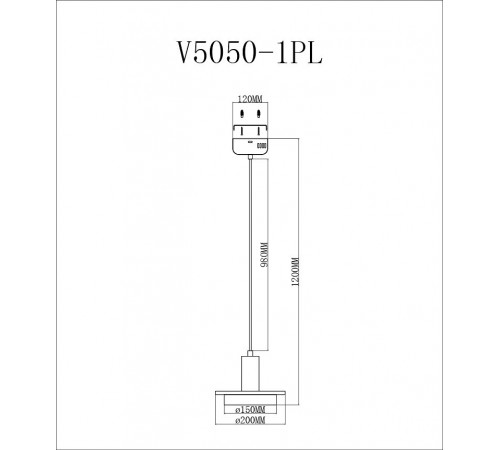 Подвесной светильник Moderli V5050-1PL Solumn