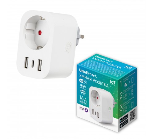 Розетка умная Uniel UL-00011389 USH