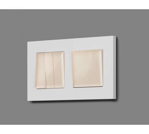 Выключатель перекрестный одноклавишный без рамки Ambrella Volt MA301030 Quant