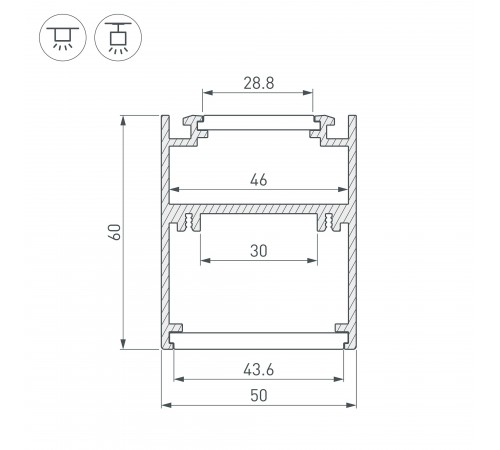 Профиль универсальный Arlight 032698 SL-ARC