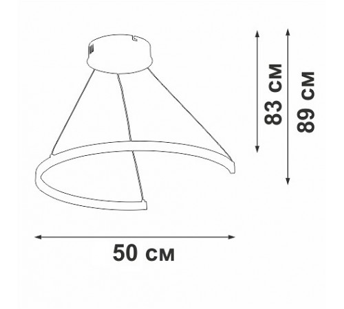 Подвесной светильник Vitaluce V2509DT-0/1S V2509DT