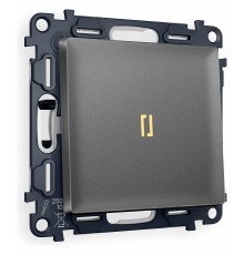 Выключатель одноклавишный с подсветкой без рамки Ambrella Volt MA652010 Quant