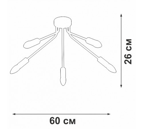 Потолочная люстра Vitaluce V3020-1/5PL V3020