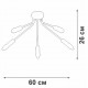 Потолочная люстра Vitaluce V3020-1/5PL V3020