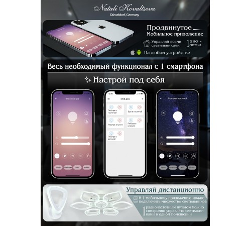 Подвесной светильник Natali Kovaltseva LED LAMPS 81295 Oreol