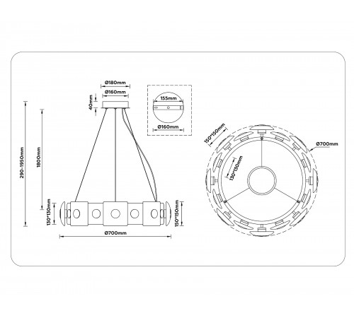Подвесной светильник Ambrella Light LH31030 LH