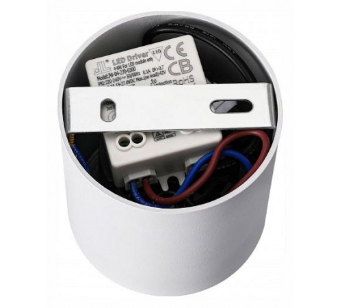 Накладной светильник iLedex 108-7W-D80-4000K-24DG-WH Metrica