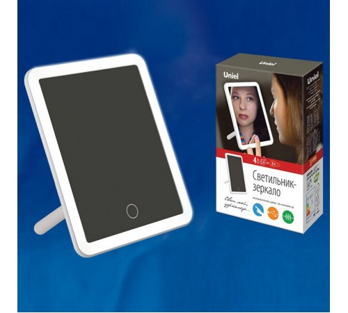 Зеркало настольное с подсветкой Uniel UL-00002759 TLD-591