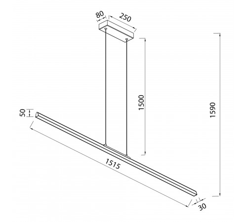 Подвесной светильник Mantra 8961 Lineal