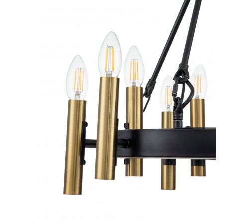 Подвесная люстра Indigo 13009/9P Black Cero