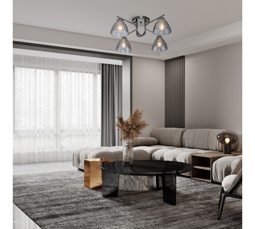 Потолочная люстра Escada 659/4PL Black Adonis