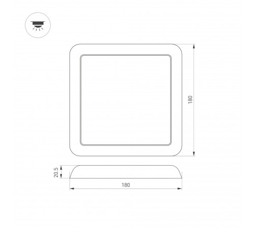 Накладной светильник Arlight 034470 FIOKK