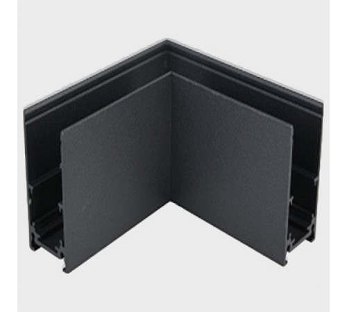 Соединитель угловой L-образный для треков накладных Italline IT012-5034 black Atom