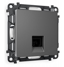 Розетка телефонная RJ-11 со штрокой, без рамки Ambrella Volt MA662030 Quant