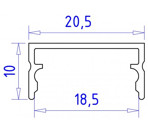 Профиль накладной Ambrella Light GP2001AL GP