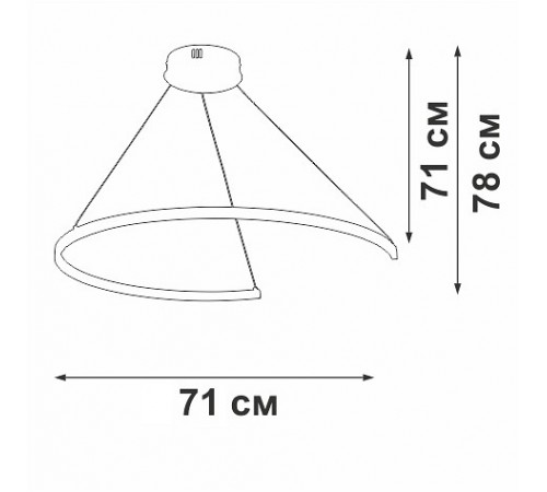 Подвесной светильник Vitaluce V2510DT-0/1S V2510DT