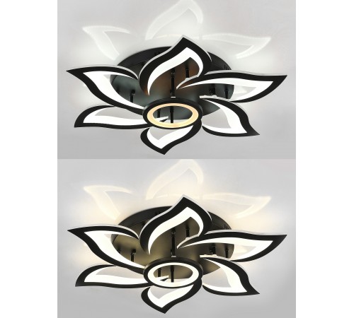 Потолочная люстра Natali Kovaltseva HIGH-TECH LED LAMPS 82020 BLACK OLIMP