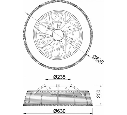 Светильник с вентилятором Mantra (люстры-вентиляторы) 7810 Indonesia