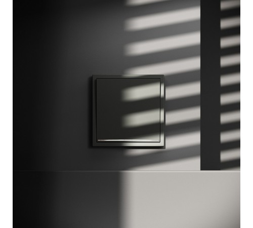 Выключатель одноклавишный с подсветкой без рамки Voltum VLS010206 S70