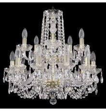 Подвесная люстра Bohemia Ivele Crystal 1402/10+5/195/2d/G 1402