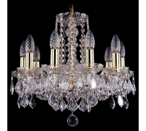 Подвесная люстра Bohemia Ivele Crystal 1402/10/141/G/Leafs 1402