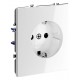 Розетка с заземлением, без рамки Voltum VLS040101 S70