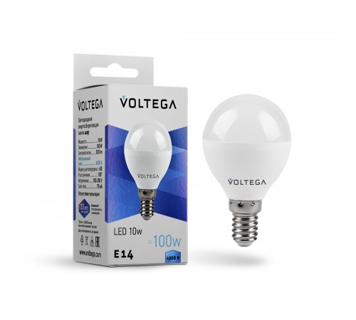 Лампа светодиодная Voltega 8454 Globe 10W